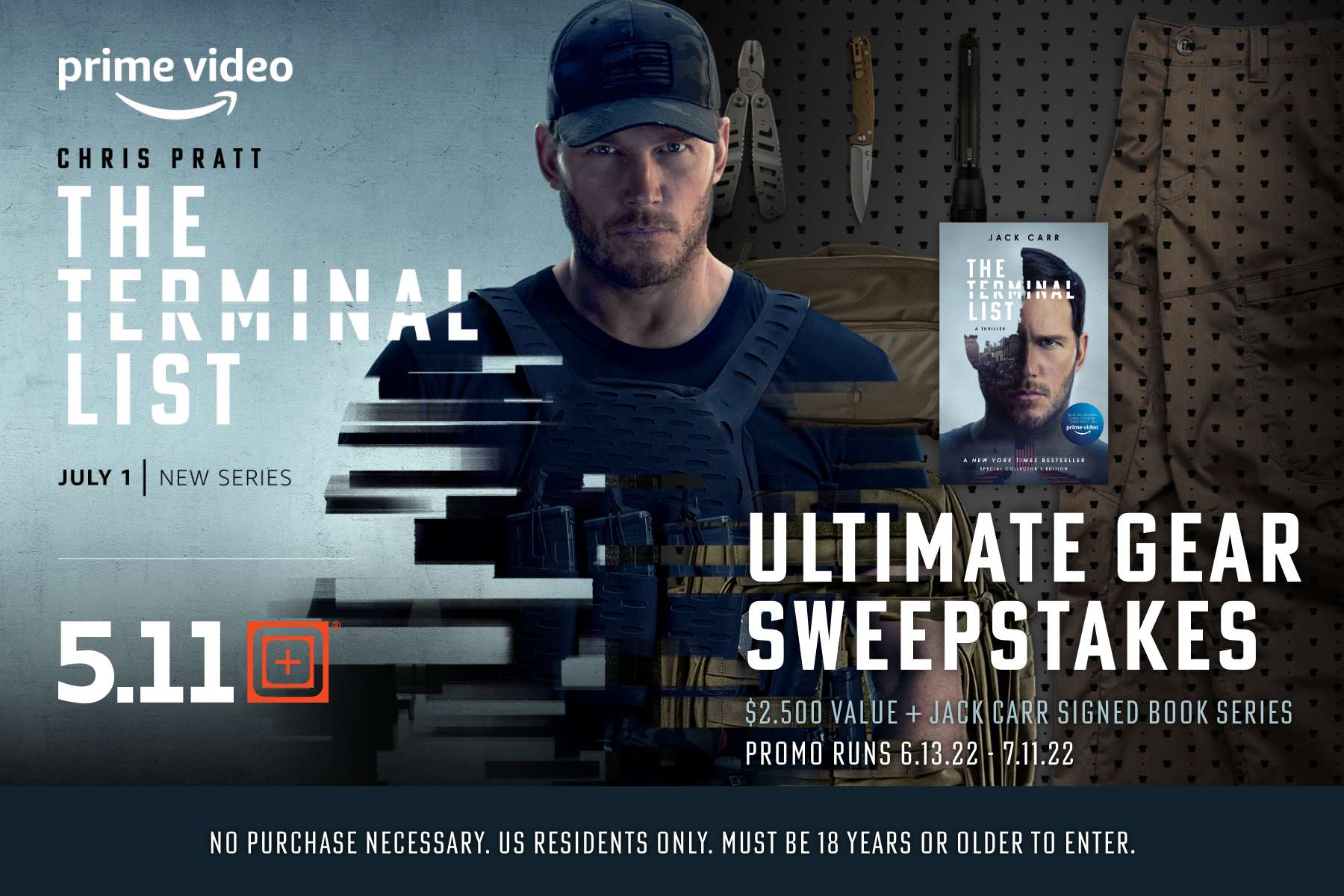 CONTEST ENDED – 5.11 Tactical and Prime Video Come Together to Celebrate the Release of the New Series The Terminal List
