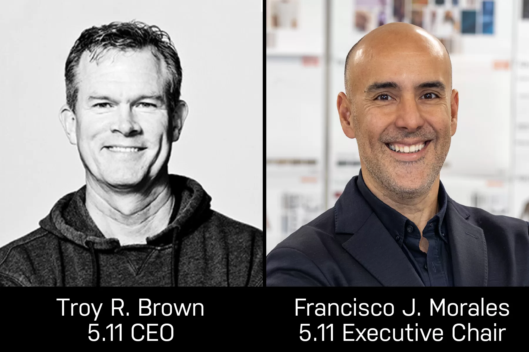5.11 Tactical Announces Francisco J. Morales as Executive Chair, Troy R. Brown as CEO